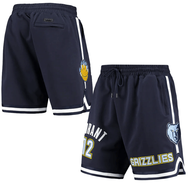 Men's Memphis Grizzlies #12 Ja Morant Navy Shorts